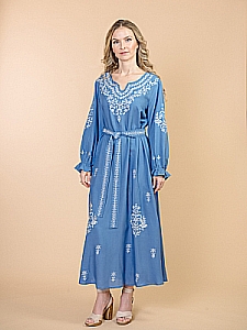 Фото: Платье (вискоза) с вышивкой №23-491-1 4шт.уп